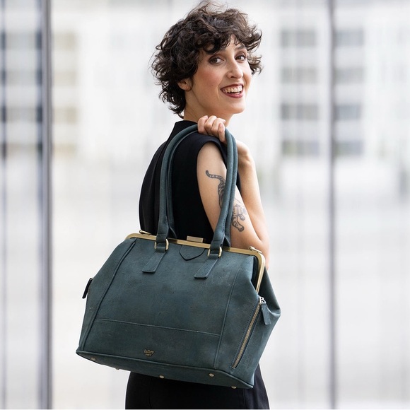 Laflore Paris doquintin bag with bamboo handles - Picture 7 of 15